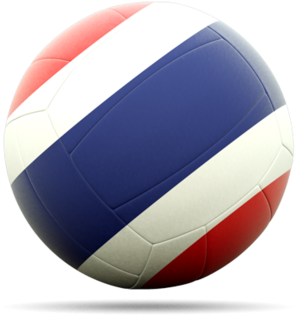 Thailand Flag Volleyball (640x480), Png Download