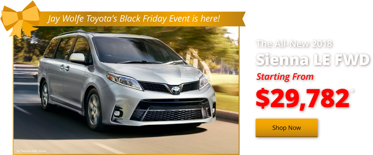 New 2018 Sienna Le Fwd Starting From $29,782 - 2018 (1300x530), Png Download