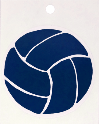 Navy Blue Volleyball Png (450x416), Png Download