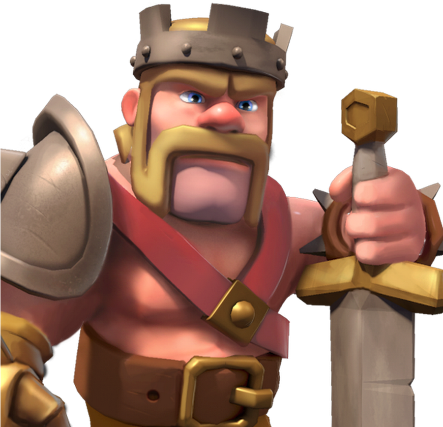 Clash Of Clans Barbarian King Photos (900x900), Png Download