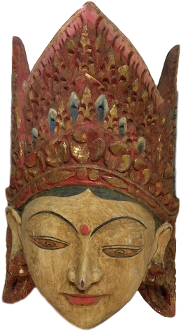 Sita Crown Mask - Mask (360x480), Png Download