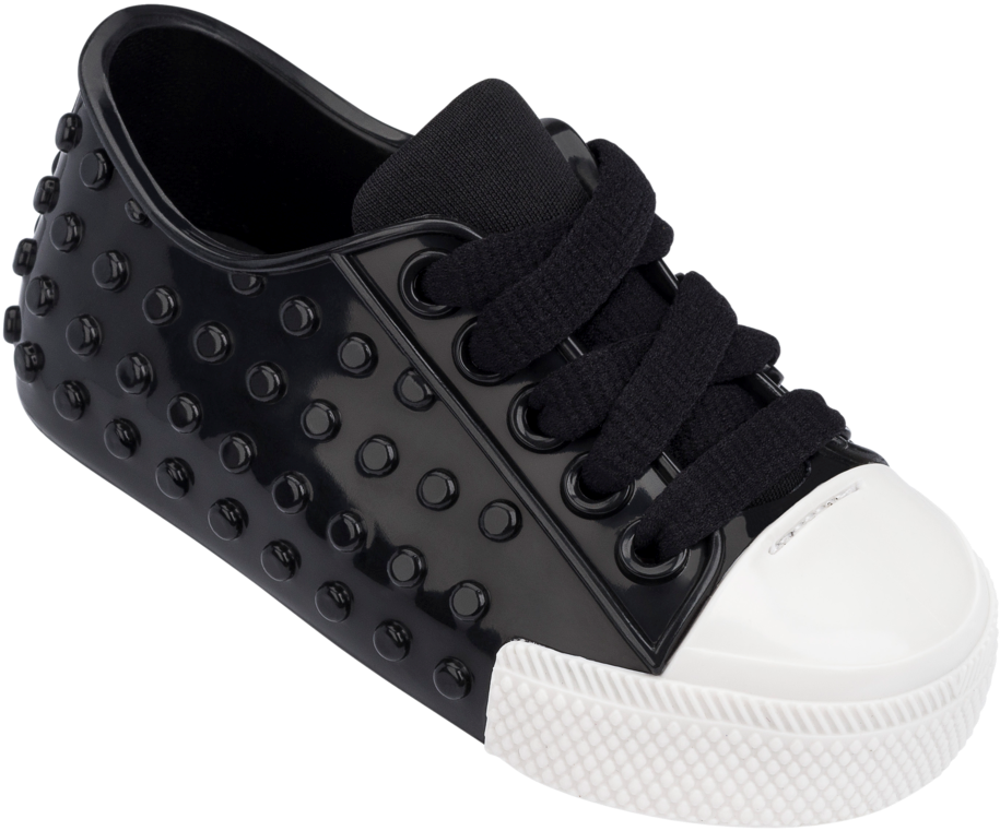 Mini Melissa Black/white Polibolha Shoe - Mini Melissa Polibolha Iii (black/white) (1024x768), Png Download