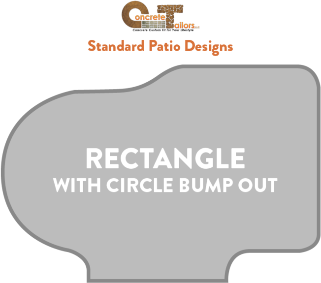 Rectangle Circle Bumpoutpatio Designs - Patio (1000x640), Png Download