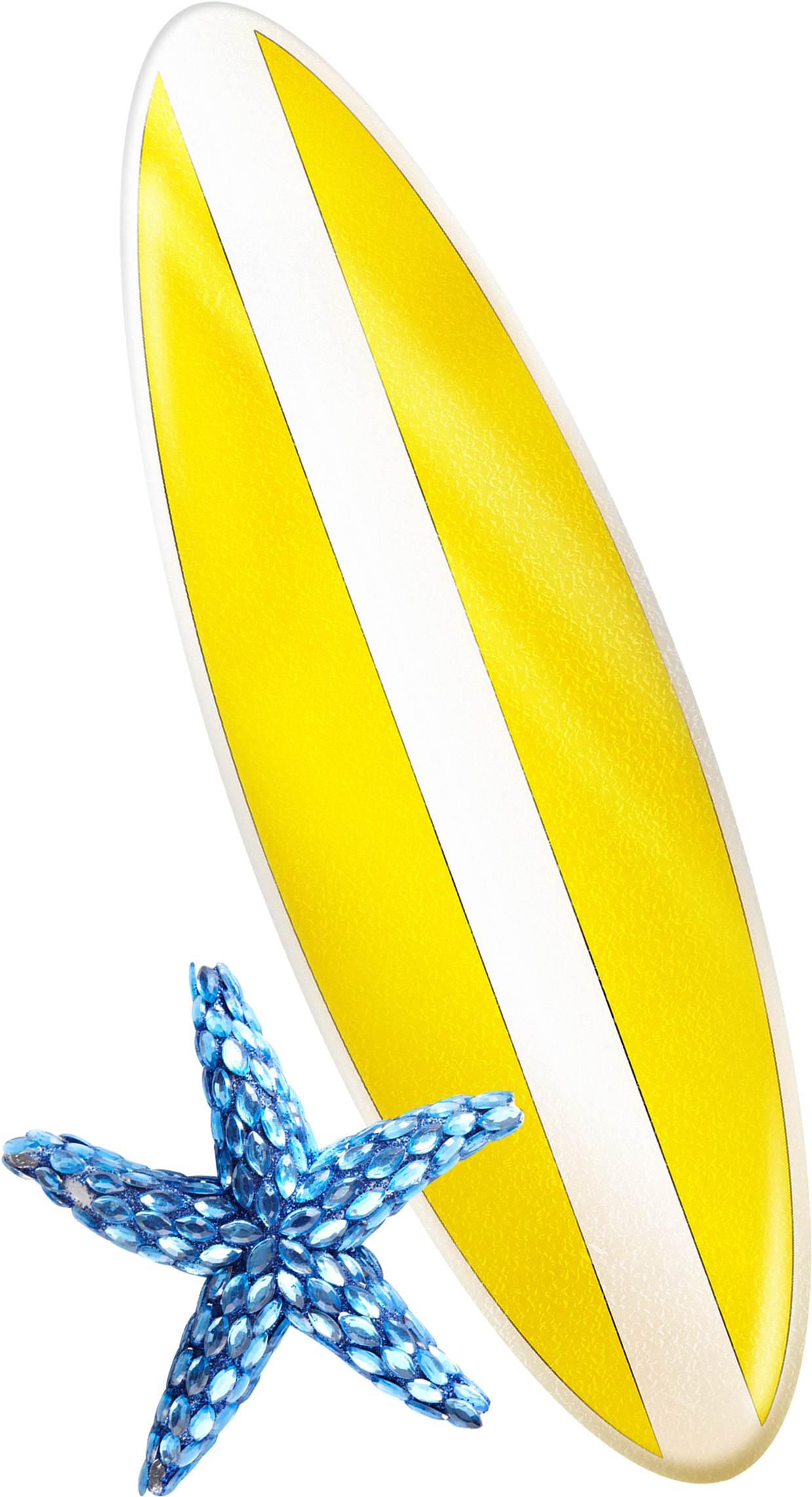 Hand Painted Cartoon Yellow Water Skiing Decorative - Colorfulness (4365x4304), Png Download