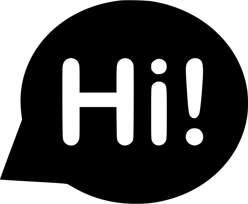 Hi Bubble Welcome Comments - Welcome Icon (980x808), Png Download
