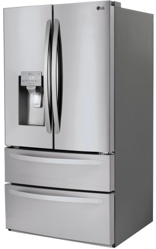 Lg Appliances 4 Piece Package With Print Proof Finish - Lg Lmxs28626s French Door Refrigerator (312x498), Png Download