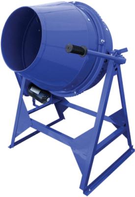 Utility Mixer With Steel Drum - Marshalltown Mix61112 Concrete Mixer,3 Cu. Ft.,electric,1/2hp (1080x500), Png Download