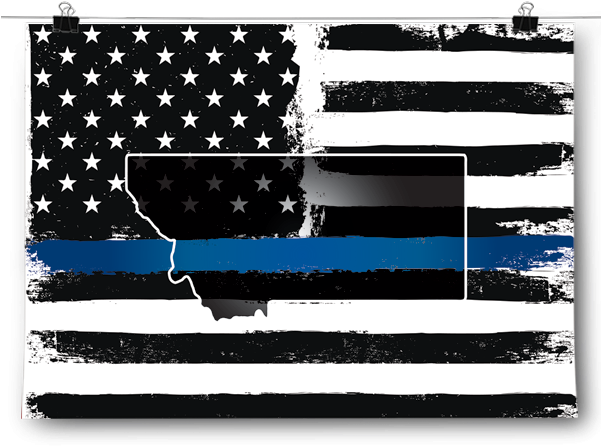 Thin Blue Line - Maine Thin Blue Line (600x600), Png Download
