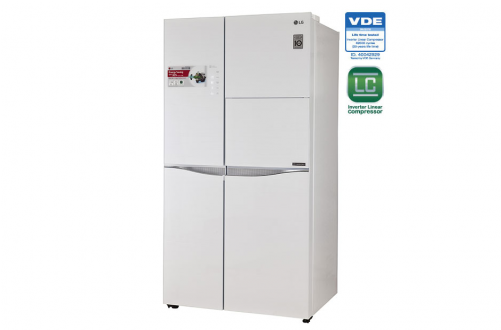 Lg Gc-c247uguv Side By Side Refrigerator With Door - Cupboard (500x500), Png Download