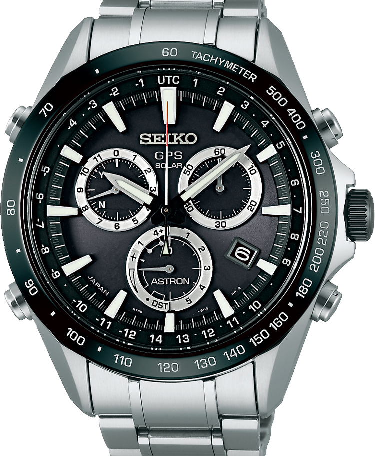 Watches Png Image - Seiko Mens Astron Gps Stainless Steel Sse011j1 Watch (750x912), Png Download