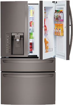 Lg Refrigerator - Door In Door Lg (370x370), Png Download