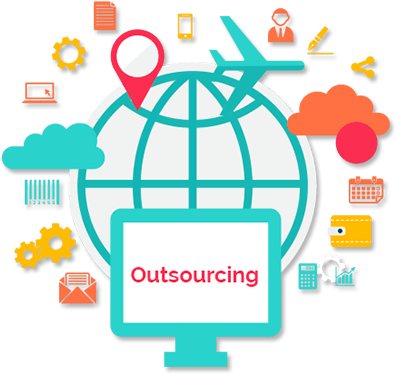 Resource Outsourcing Services - Outsourcing Png (450x380), Png Download