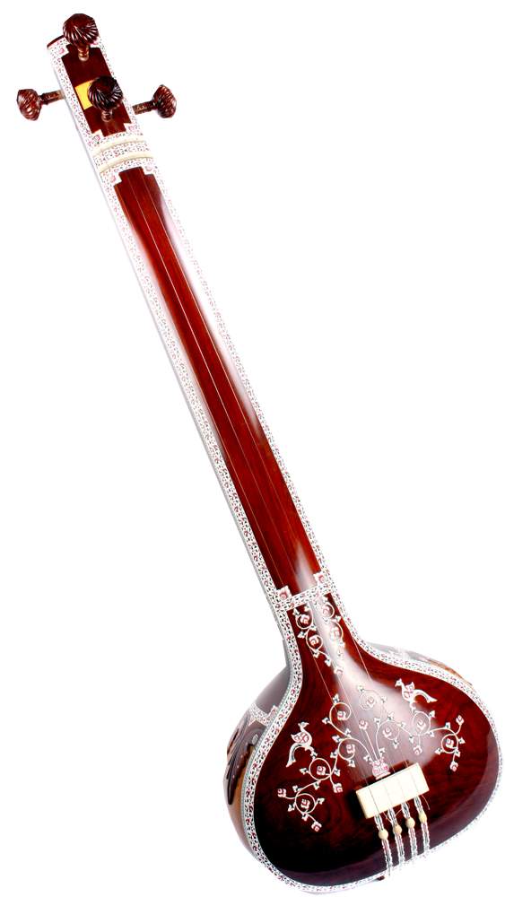 An India Sittar - String Instruments (563x1000), Png Download