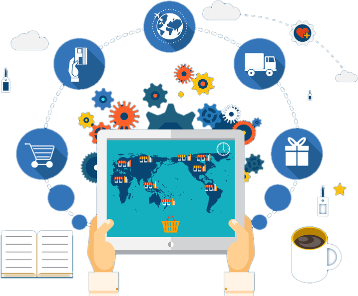 It Outsourcing Services - Supply Chain Png (717x594), Png Download