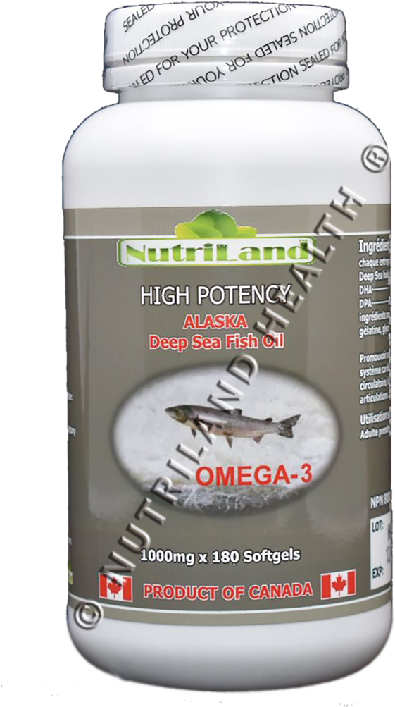 High Potency Alaska Deep Sea Fish Oil - Fish Oil (1024x1024), Png Download
