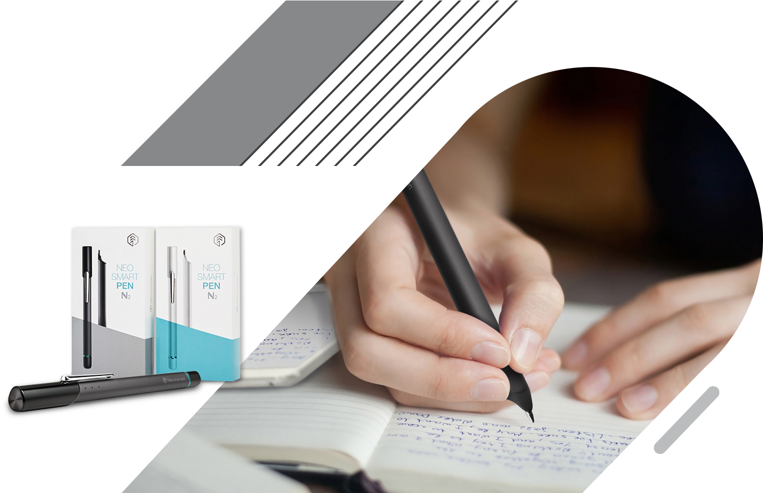 Neo Smartpen N2 - Writing (1920x1000), Png Download