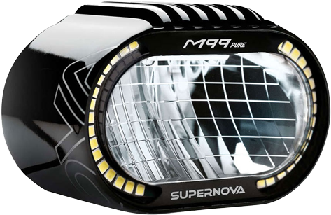 E-bike Lights 25 Km/h - Supernova M99 Pure+ E-45 Led Light (700x524), Png Download