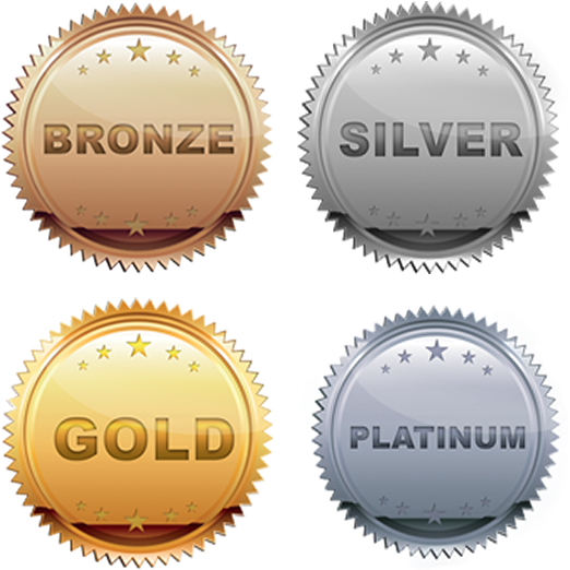 Platinum Gold Silver Bronze Sponsorship (600x600), Png Download