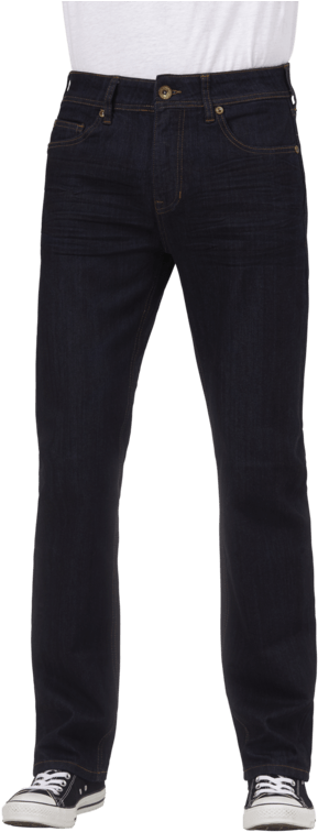 Straight 4-way Stretch Jean - Брюки Классические Чёрные Мужские (533x800), Png Download