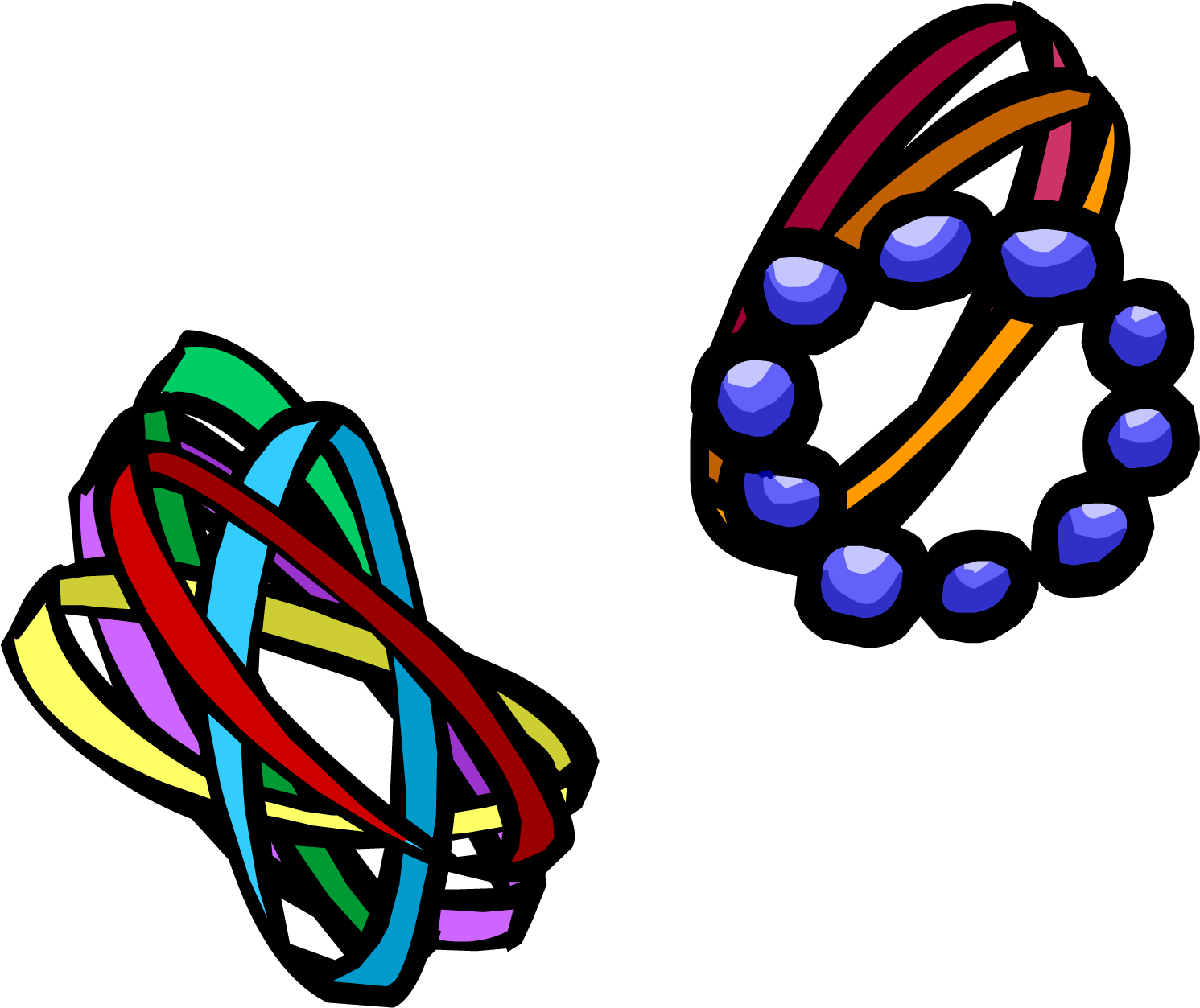 Mixed Bracelets Clothing Icon Id 5001 - Club Penguin Wiki Bracelets (1491x1253), Png Download