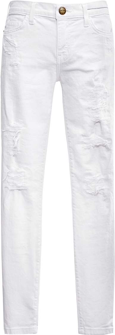 Current Elliot White The Stiletto Distressed Jeans - Pocket (800x1119), Png Download