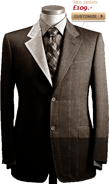 Home › Custom Jackets - Coat Pant Suit Men (358x609), Png Download