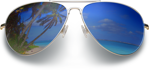 We've Partnered With Maui Jim To Bring You The Clearest - Mens Stylish Colourful Goggles Transparent (582x287), Png Download