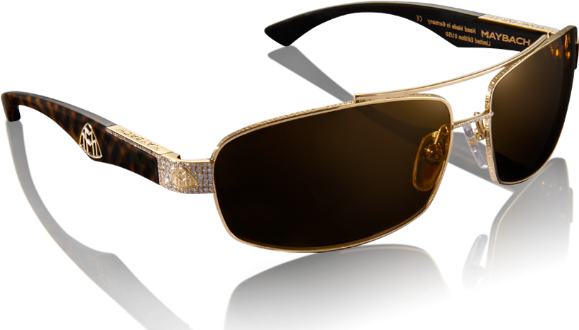 The Diplomat I Yellow Gold - Sunglasses (1000x553), Png Download