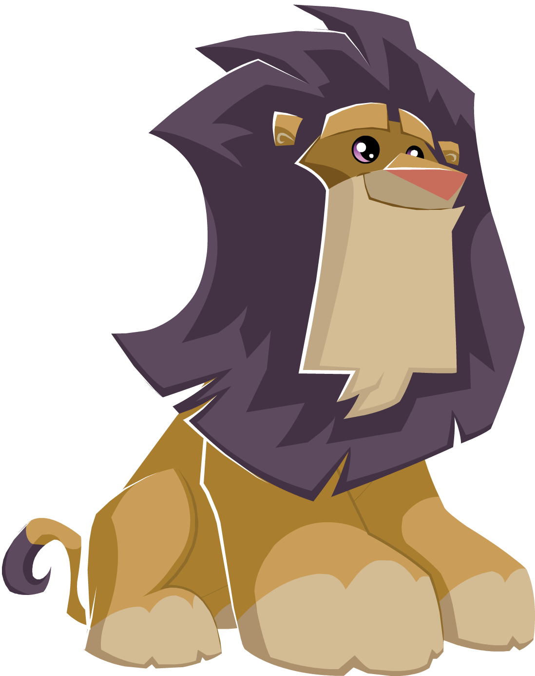 Lion Sitting Graphic - Lion (1098x1385), Png Download