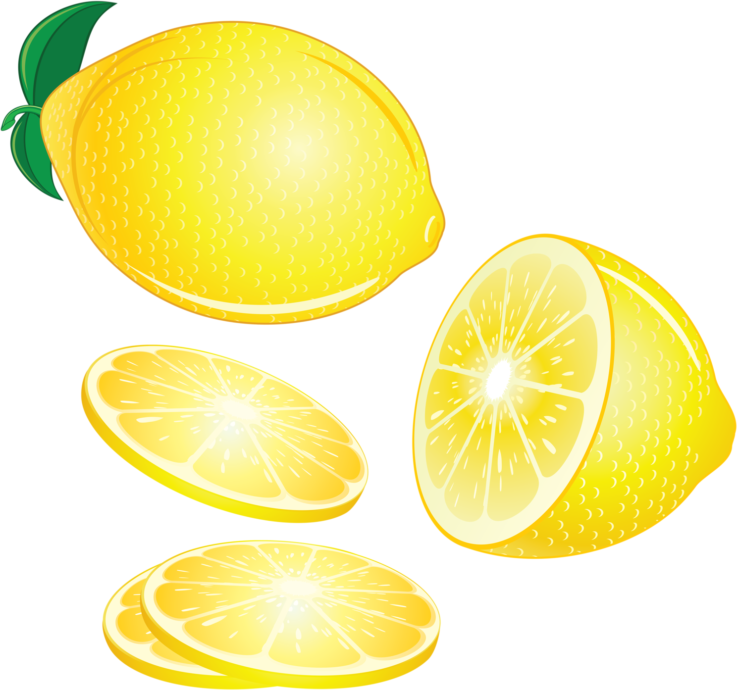 Lemons Clipart Yellow Vegetable - Clip Art (1600x1547), Png Download