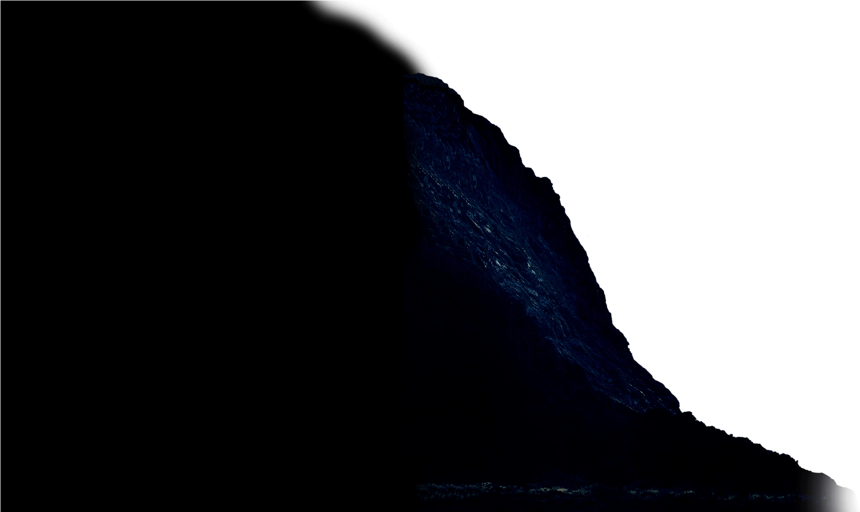 Left Mt - Silhouette (2746x1050), Png Download