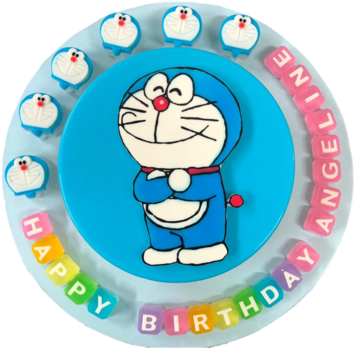 Doraemon Hand Drawn - Dessert (390x390), Png Download