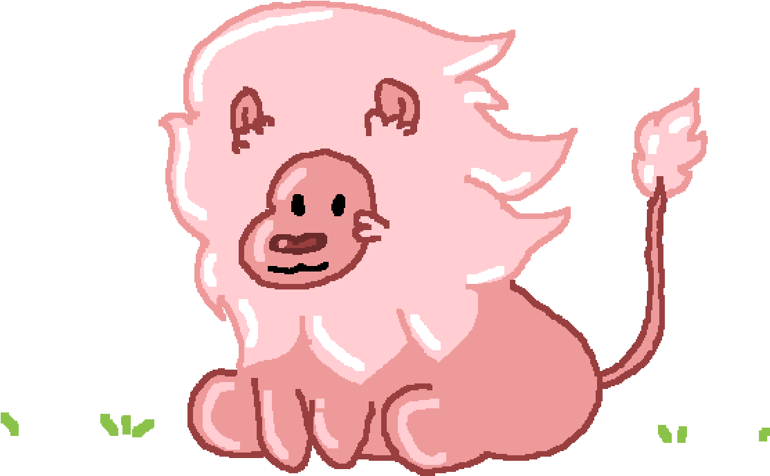 Lion~steven Universe~sitting In The Grass - Steven Universe Sitting (1400x1400), Png Download