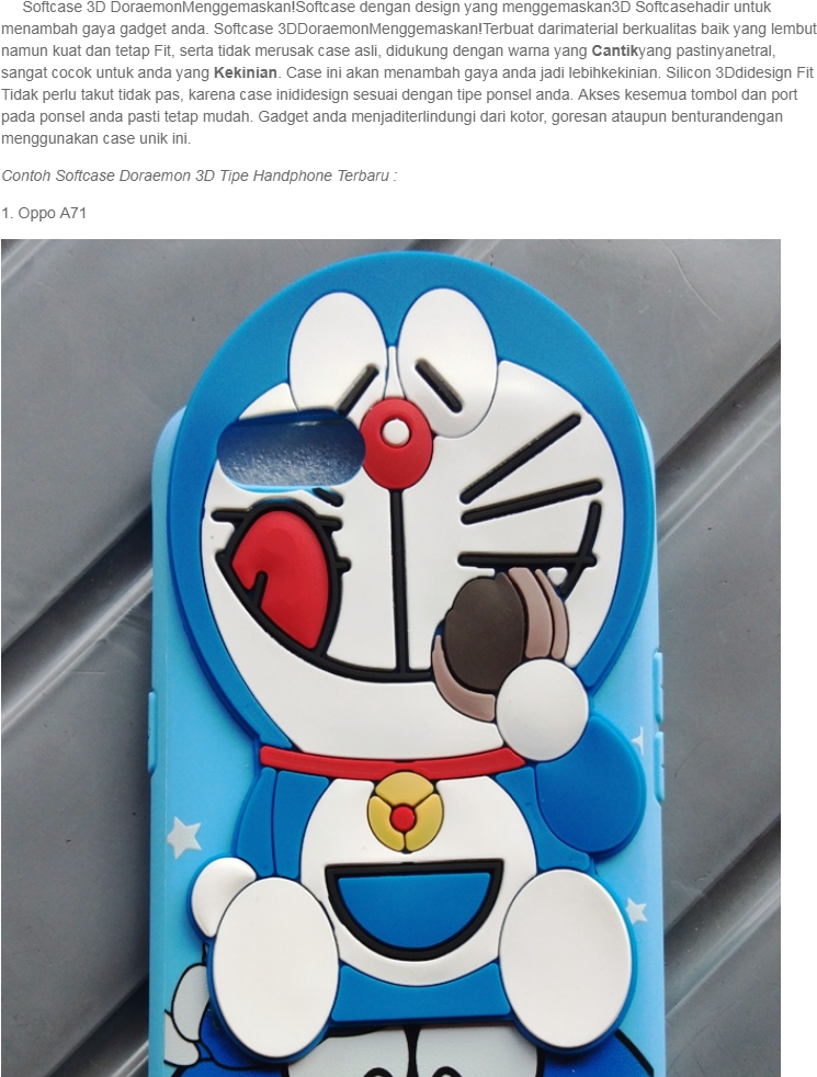 Softcase Doraemon 3d Luxury Tipe Gadget Terlengkap,terbaru - Silikon Doraemon Hp Samsung J2 Prime (750x1000), Png Download