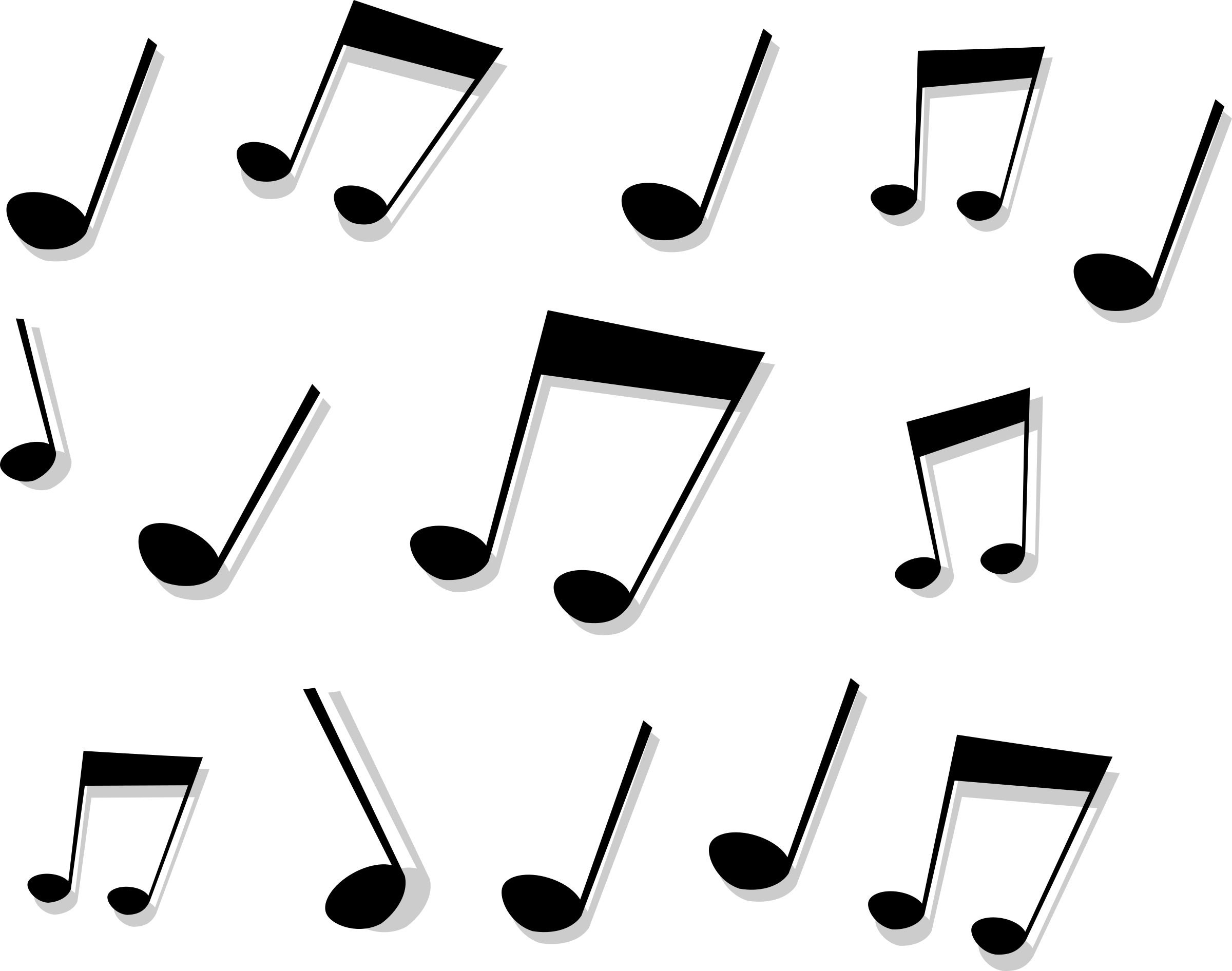 Big Image - Music Notes Clipart (2400x1892), Png Download