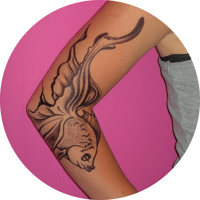 Temporary Tattoo Design And Inking - Tattoo (800x800), Png Download