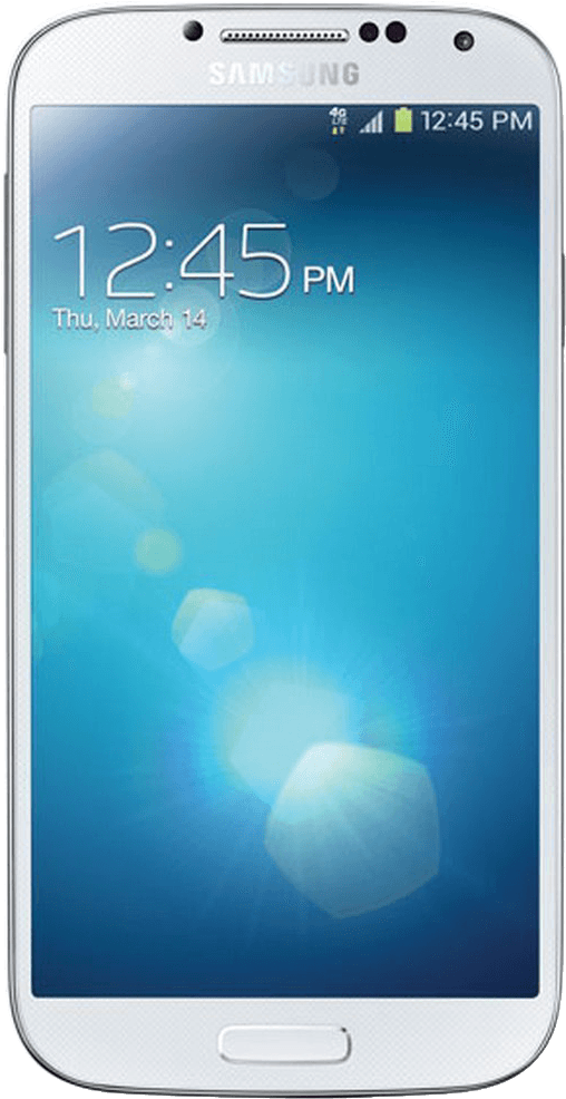 Samsung Galaxy S4 At&t T-mobile (unlocked/white) (1000x1000), Png Download