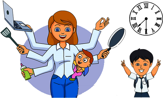 En Amma Oru Super Mom - Women Intra Role Conflict (584x346), Png Download