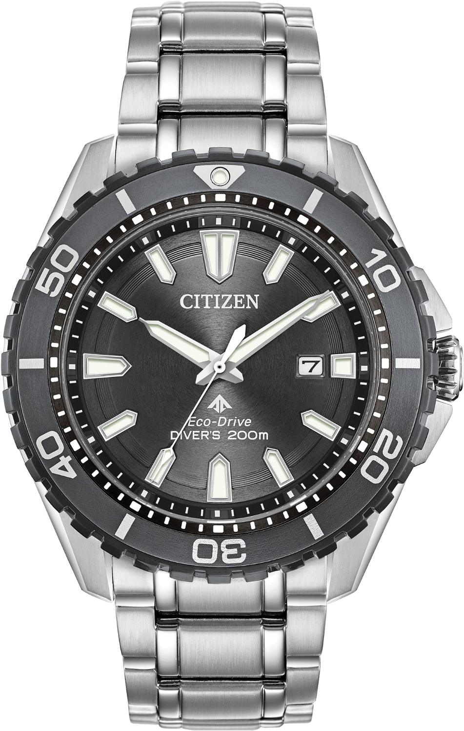 Gents Citizen Promaster Diver Grey Dial - Citizen Promaster Diver Bn0195 54e (1000x1547), Png Download
