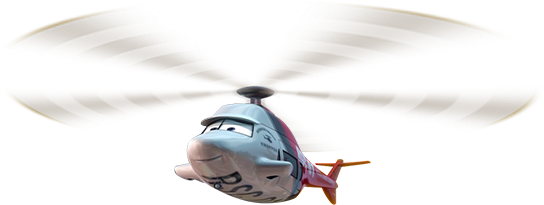 Rescue Squad Chopper - Mate De Cars (550x219), Png Download