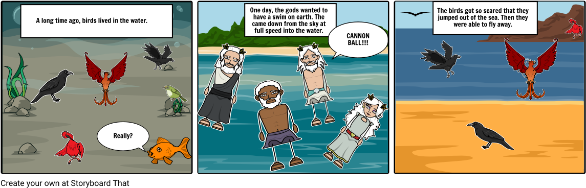 How Birds Fly - Cartoon (1164x385), Png Download