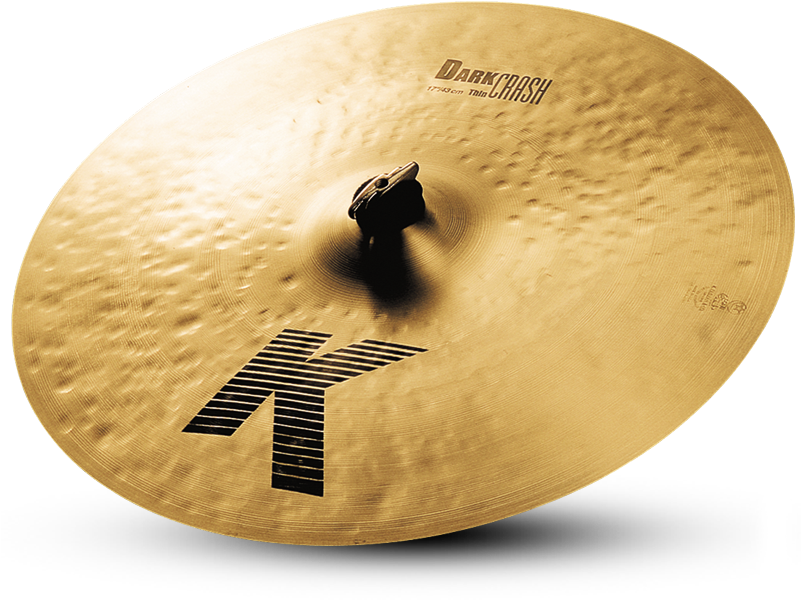 Zildjian 17" K Dark Crash Thin - Zildjian 17" K Dark Crash Thin Cymbal (800x800), Png Download
