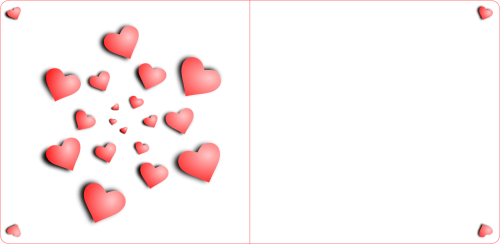 Background, Wedding - Heart (500x244), Png Download