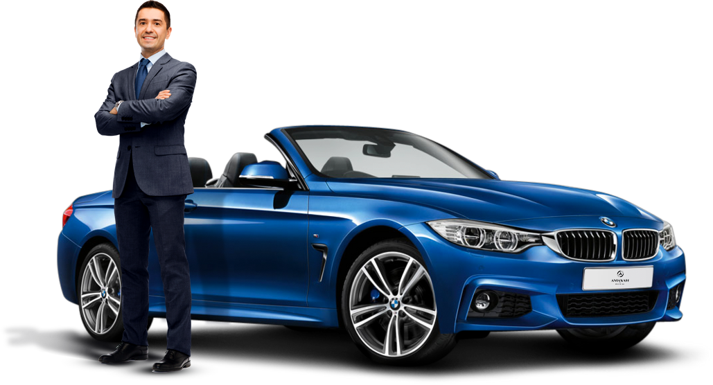 Amanah Prestige - Man And Car Png (1029x556), Png Download