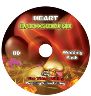 Heart Background - Cd (600x315), Png Download