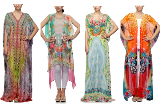 What To Wear To India In The Summer - Indian Kaftan Dress (535x348), Png Download