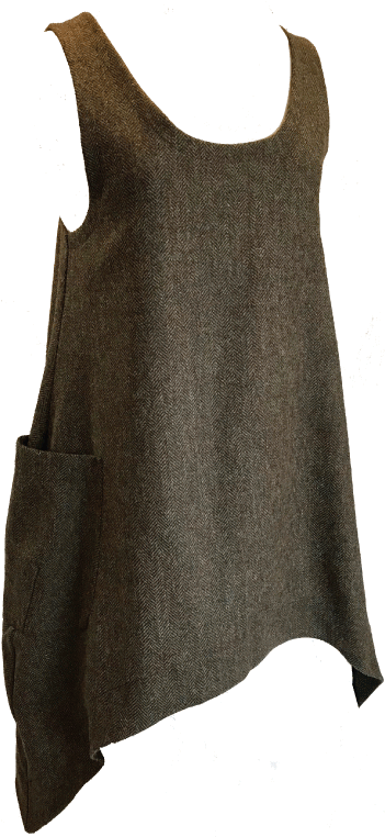 Purple Herringbone Smock - Smock-frock (350x800), Png Download