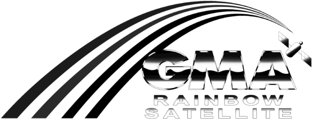 Gma Rainbow Satellite Print Logo 1992 - Graphic Design (640x320), Png Download
