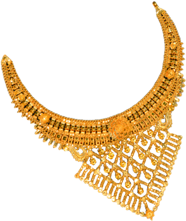 Gold Necklace - Jewellery Garden Pvt Ltd (506x584), Png Download