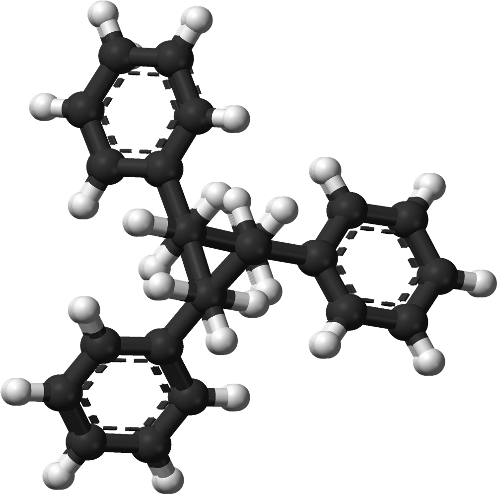 Isotactic Polystyrene Chain Looking Down Axis From - Science Of Cholesterol: Volume (1100x1094), Png Download